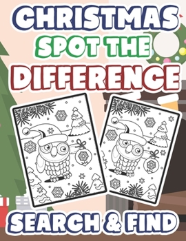 Paperback Christmas Spot the Difference Search & Find: Perfect Gift Idea For Advent - Educational Search And Find Activity Book For a Children's Book
