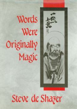Hardcover Words Were Originally Magic Book