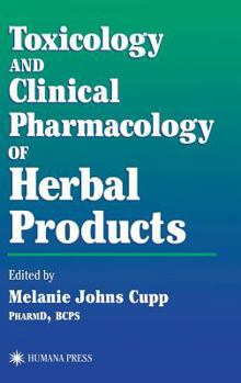 Hardcover Toxicology and Clinical Pharmacology of Herbal Products Book