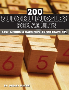 Paperback 200 Sudoku Puzzles For Adults, Easy, Medium &Hard Book