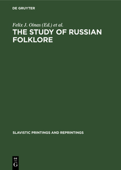 Hardcover The Study of Russian Folklore Book