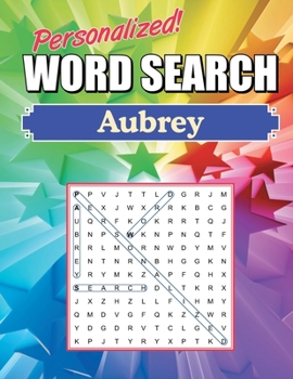 Paperback Aubrey Word Search: Large Print Word Find Puzzles Book