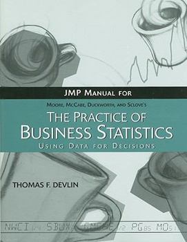 Paperback The Practice of Business Statistics Jmp Manual Book