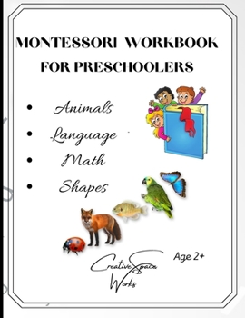 Paperback Montessori Workbook For Preschoolers - Animals Theme Book