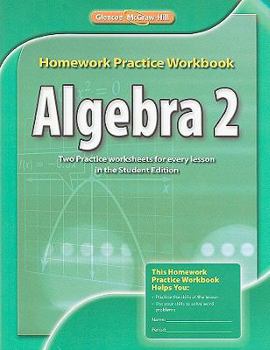 Paperback Algebra 2 Homework Practice Workbook Book