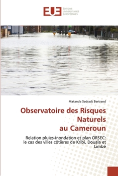 Paperback Observatoire des Risques Naturels au Cameroun [French] Book