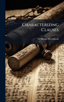 Hardcover Characterizing Clauses Book