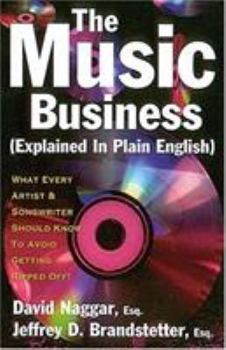 Paperback The Music Business Explained In Plain English Softcover Book