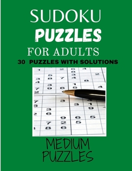 Paperback Sudoku puzzles for adults: 8,5 ? 11 in 21.59 ? 27,94 cm 33 pages Book