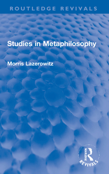 Paperback Studies in Metaphilosophy Book