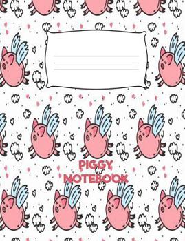 Paperback Piggy Notebook: Cute Pig Composition Book 7.44" x 9.69" 100 Pages Isometric Paper Book