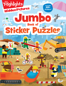 Paperback Jumbo Book of Sticker Puzzles: Ultimate Sticker Puzzle Fun with Over 800 Stickers & 100 Activities, Including Mazes, Hidden Pictures Scenes & Logic Pu Book