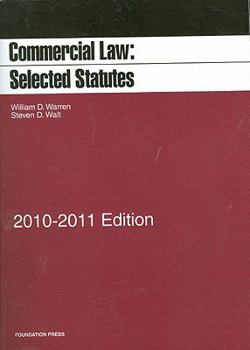 Paperback Commercial Law: Selected Statutes, 20102011 Book