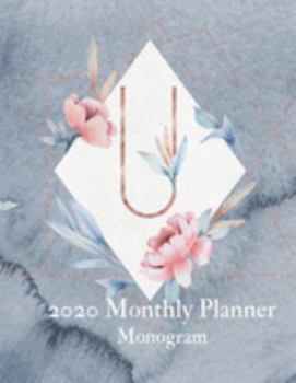 Paperback 2020 Monthly Planner Monogram: Initial Letter Q Calendar and To Do List Tracker 8.5 x 11 90 pages Book