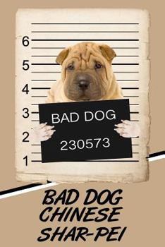 Paperback Bad Dog Chinese Shar-Pei: Isometric Dot Drawing Paper Notebook Featuring 120 Pages 6x9 Book
