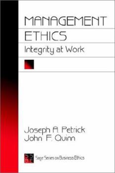 Paperback Management Ethics: Integrity at Work Book