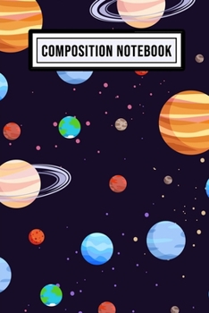 Galaxy Wide Ruled Composition Notebook: Galaxy Blank College Ruled Composition Notebook | 110 Pages | Pocket Size 6x9