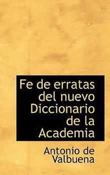 Paperback Fe de Erratas del Nuevo Diccionario de La Academia Book