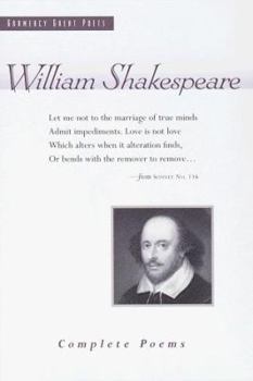 Hardcover William Shakespeare: Complete Poems Book