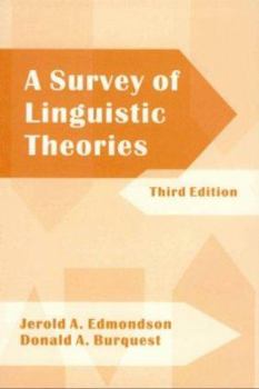 Paperback A Survey of Linguistic Theories, 3rd Edition Book