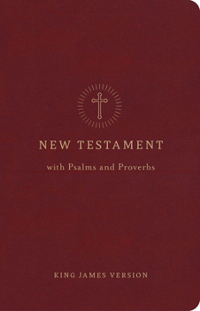 Imitation Leather KJV Pocket New Testament with Psalms and Proverbs, Crimson Leathertouch Book