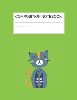 Composition notebook: Ruled (8.5 x 11 in), 110 Pages: Diary Book For Girl, Journal Notebook For Kids, Writing Journal Lined, Cute Pets green (8.5 x 11 in), 110 Pages (cute composition green)