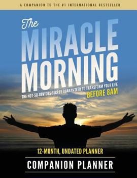 Paperback The Miracle Morning Companion Planner Book