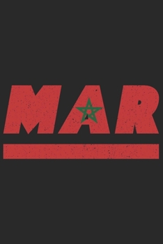 MAR: Marokko Notizbuch mit blanko 120 Seiten in weiß. Notizheft mit der marokkanischen Flagge (German Edition)