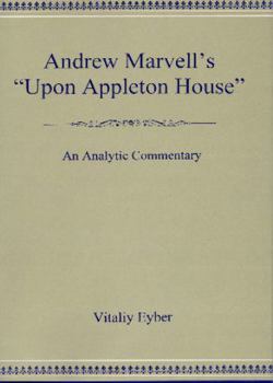 Hardcover Andrew Marvell's 'Upon Appleton House' Book