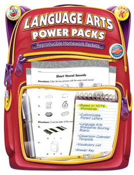 Paperback Language Arts Power Packs, Grade K Book