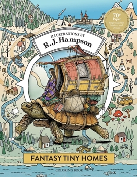 Fantasy Tiny Homes Coloring Book