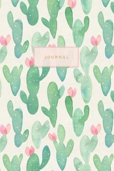 Paperback Journal: Pretty Cactus Notebook - 120-Page Lined Journal Book