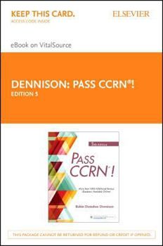 Printed Access Code Pass Ccrn(r)! - Elsevier eBook on Vitalsource (Retail Access Card) Book
