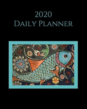 2020 Daily Planner: Oriental fish; January 1, 2020 - December 31, 2020; 8" x 10"