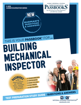 Paperback Building Mechanical Inspector (C-4918): Passbooks Study Guide Volume 4918 Book