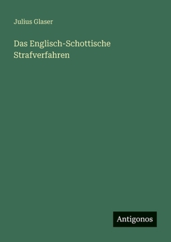 Paperback Das Englisch-Schottische Strafverfahren [German] Book