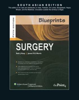 Paperback Blueprints : Surgery, 5/E Book