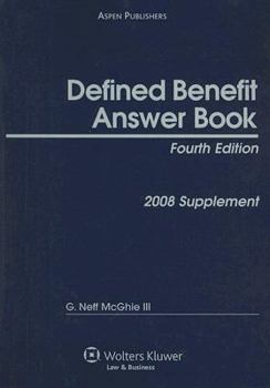 Paperback Defined Benefit Answer Book: 2008 Supplement Book