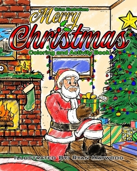 Paperback Merry Christmas Coloring and Activity Book