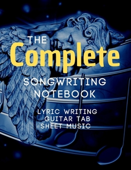 Paperback Songwriting Notebook: Music Journal mix of lyric paper sheet and guitar tab Book