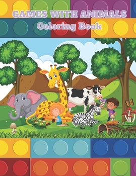 Paperback Games with Animals - Coloring Book