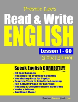 Paperback Preston Lee's Read & Write English Lesson 1 - 60 Global Edition Book