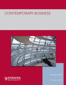 Paperback Boone and Kurtz Contemporary Business Sustainability and Green Business Edition Book