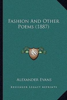 Paperback Fashion And Other Poems (1887) Book