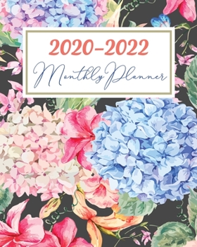 2020-2022 Monthly Planner: Three Year 36 Months Calendar Agenda, Monthly Weekly Yearly Notebook Planner Organizer Schedule With Inspirational Quotes and Holidays, Floral Vintage