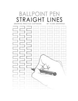 Paperback Ballpoint Pen STRAIGHT LINES Drawing Practice Copybook Book