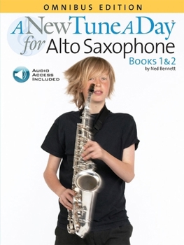 Paperback A New Tune a Day: Alto Saxophone Books 1 & 2 Omnibus Edition - Book/Online Audio Book