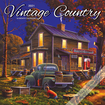 Calendar Vintage Country 2021 Square Hopper Book
