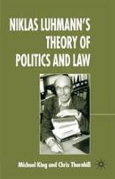 Paperback Niklas Luhmann's Theory of Politics and Law Book