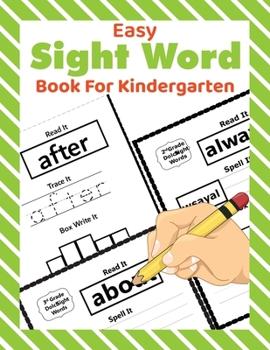Paperback Easy Sight Word Book For Kindergarten: learn to read a magical sight words and phonics activity workbook - Kindergarten Workbook, 1st Grade Workbook a Book